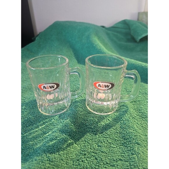 2 Vintage A&W Root Beer Mini Mug US 3” 1970s - Picture 2 of 6